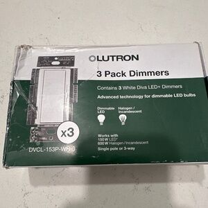 Lutron 3 Pack Dimmers